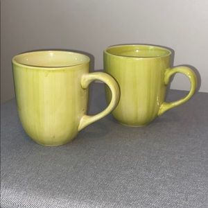 Green mugs